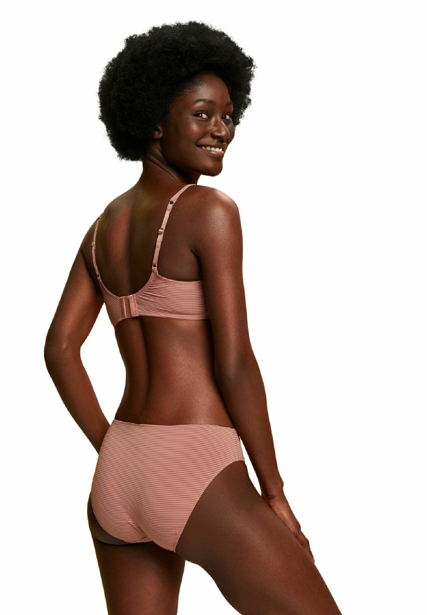 ESPRIT Jaquard Stripe K Par- Top De Bikini - Cinnamon - Imagen 6