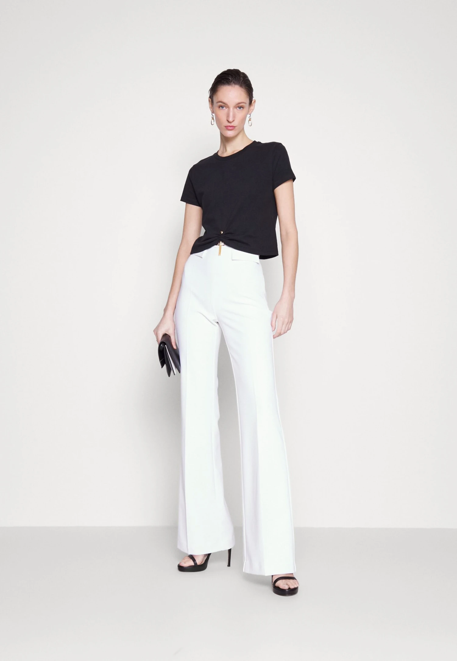 Elisabetta Franchi Women'S- Camiseta Estampada - Nero - Imagen 2