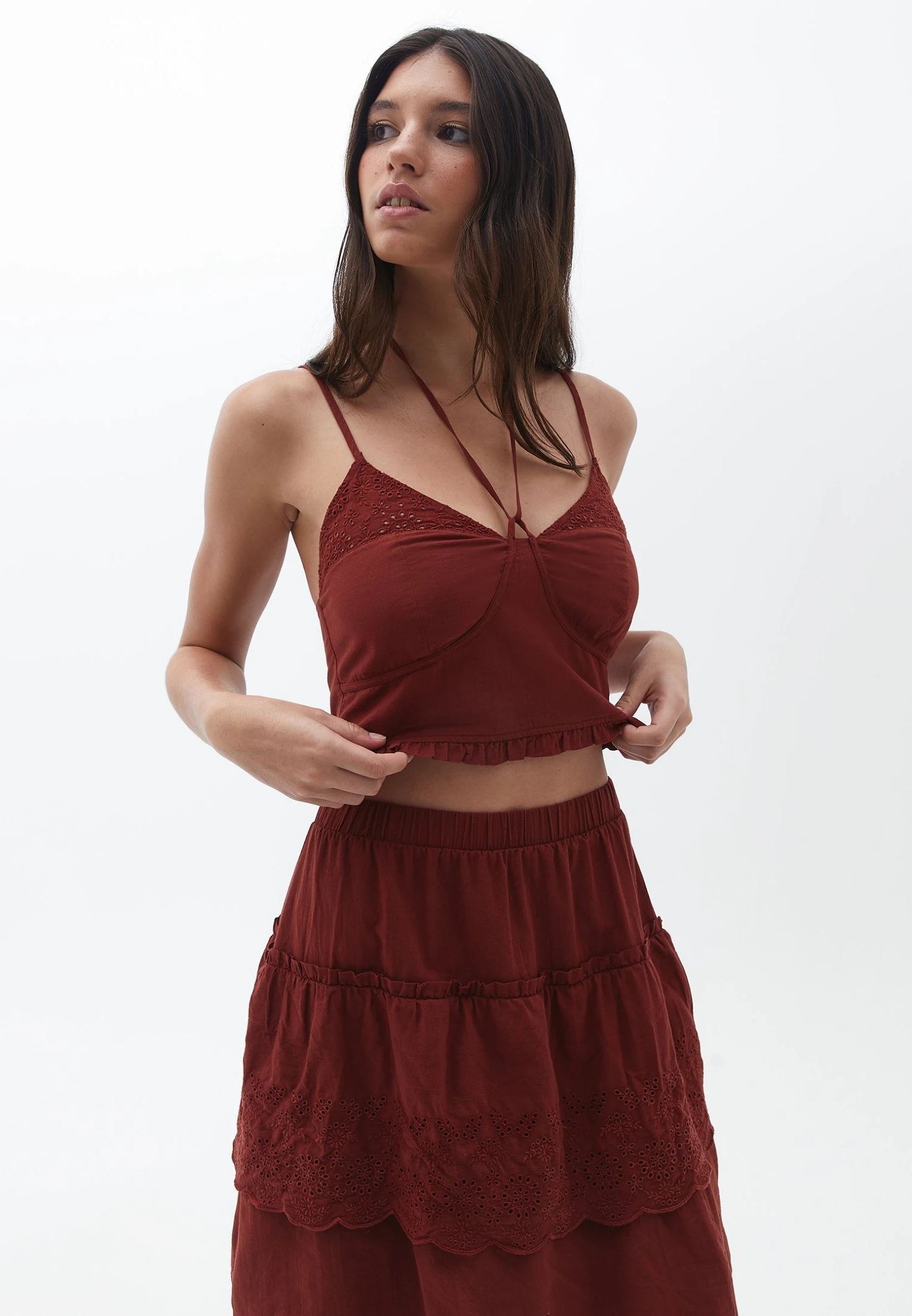 Tie Up- Top - Fried Brick