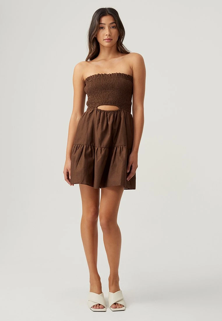Dina- Vestido Informal - Chocolate