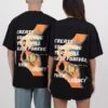 Createc Unisex - Camiseta Estampada - Black