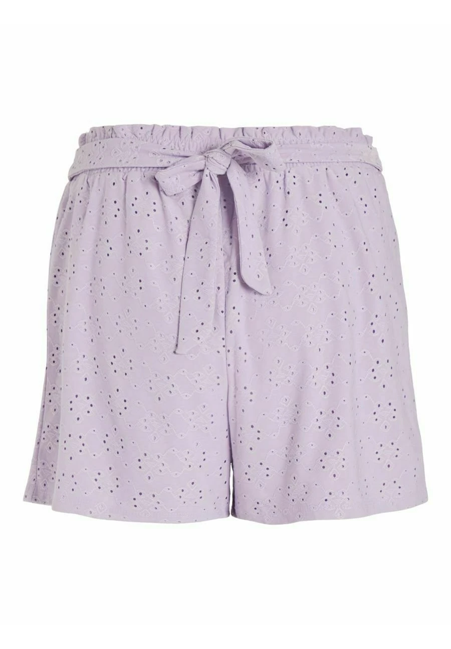 Vila Vikawa Hw Belt /Su/Ka - Shorts - Pastel Lilac - Imagen 5