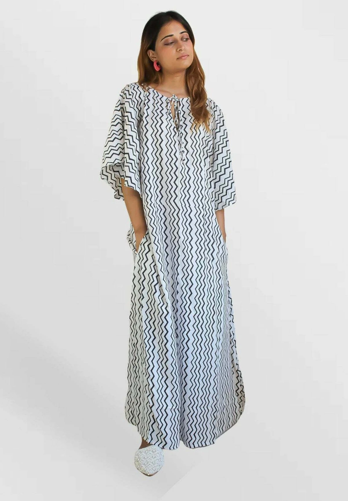 Chevon Zig-Zag- Complementos De Playa - Black