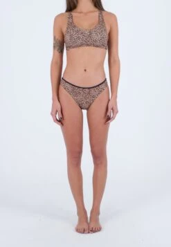 HURLEY Max Leopard Moderate - Braguita De Bikini - Brown Sugar