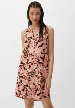 QS By S.Oliver Mit Raffung - Vestido Informal - Papaya
