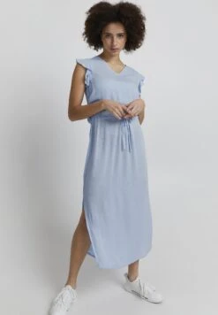 ICHI Marrakech - Vestido Largo - Chambray Blue
