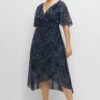 Sheego Vestido Informal - Nachtblau Bedruckt